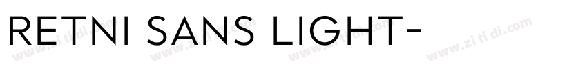 Retni Sans Light字体转换